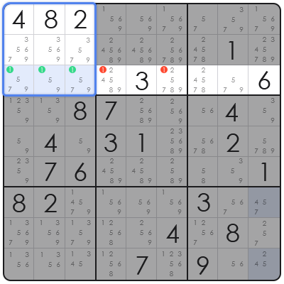 sudoku with auto candidate mode